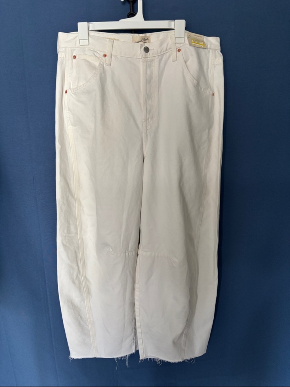 Y2K Universal Thread Off-White High-Rise Wide Leg Jeans